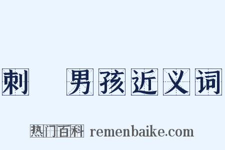 刺蝟男孩近义词是什么意思的图片